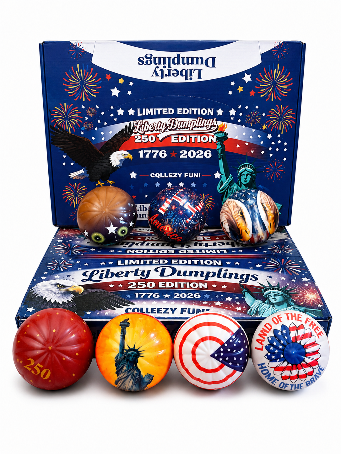 Liberty Dumplings™ Limited Edition Patriotic Squishy Set – 250 Edition